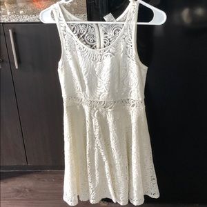 white lace dress